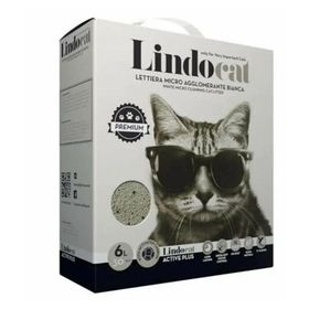 Lindo Cat Premium Aktif Plus Karbonlu Topaklaşan İnce Taneli 4x6 lt Kedi Kumu