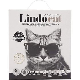 Lindo Cat Premium Aktif Plus Karbonlu Topaklaşan İnce Taneli 4x6 lt Kedi Kumu