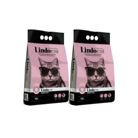 Lindo Cat Pudra Kokulu İnce Taneli 2x10 lt Kedi Kumu