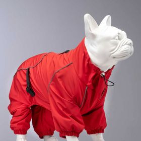 Lindo Dogs Quattro Nova Kırmızı Beden 5 Köpek Yağmurluğu