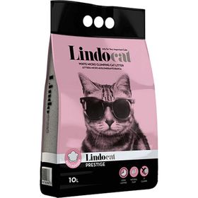 LindoCat 2'li Parfümlü İnce Taneli 10 lt Kedi Kumu