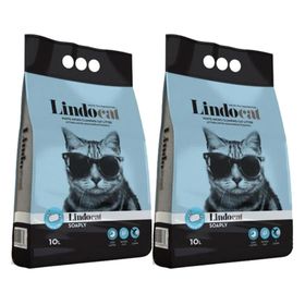 LindoCat 2'li Sabun Kokulu Hijyenik İnce Taneli 10 lt Kedi Kumu