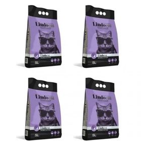 Lindocat 4x5 lt Lavanta ve Argan Kokulu İnce Taneli Bentonit Kedi Kumu