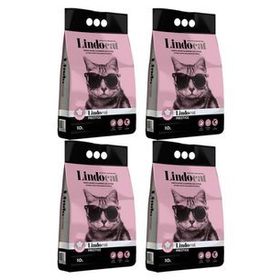 Lindocat Bebek Pudrası Parfümlü 4x10 lt İnce Kedi Kumu