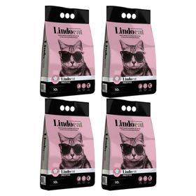 Lindocat Bebek Pudrası Parfümlü 4x10 lt İnce Kedi Kumu