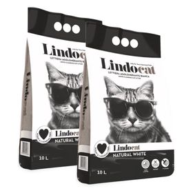 LindoCat Hijyenik Parfümsüz Topaklaşan Kalın Taneli 10 lt x 2 Kedi Kumu