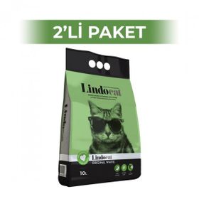 Lindocat Hijyenik Topaklaşan Kokusuz 2x10 lt Yavru ve Yetişkin İnce Taneli Kedi Kumu