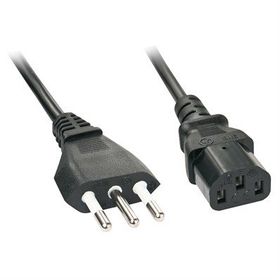 Lindy 30415 Siyah CEI 23-16 C13 Coupler Güç Kablosu