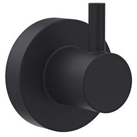 Line Bathroom Master Mat Siyah Bornoz Askılık