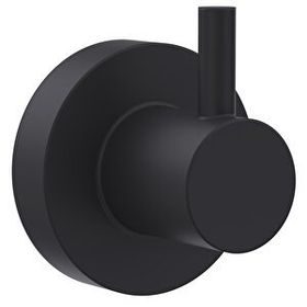 Line Bathroom Master Mat Siyah Bornoz Askılık