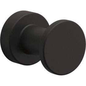 Line Bathroom Master Mat Siyah Bornoz Askılık