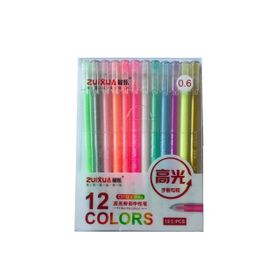 Linea 0.6 mm İğne Uç 12 Renk Zuixua Glow Roller Kalem