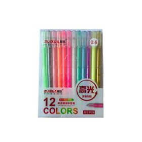 Linea 0.6 mm İğne Uç 12 Renk Zuixua Glow Roller Kalem