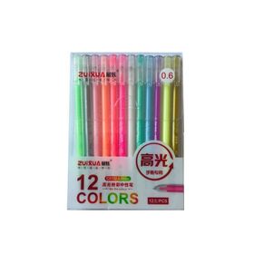 Linea 0.6 mm İğne Uç 12 Renk Zuixua Glow Roller Kalem