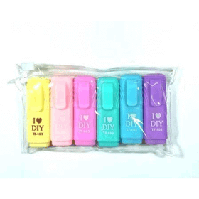 Linea 6'lı Pastel Renkler Mini Fosforlu Kalem