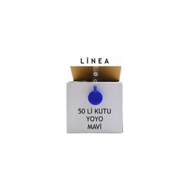 Linea Yoyo Yuvarlak Mavi 50 Adet Yaka Kartlığı