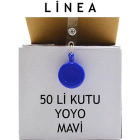 Linea Yoyo Yuvarlak Mavi 50 Adet Yaka Kartlığı