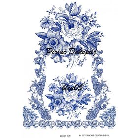 Lineart LA-BLUE5 Pirinç Dekupaj Kağıdı