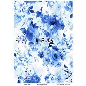 Lineart LA-BLUE59 Pirinç Dekupaj Kağıdı
