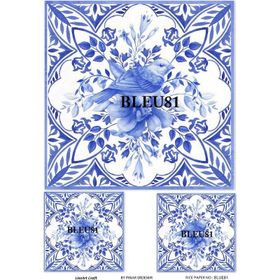 Lineart LA-BLUE81 Pirinç Dekupaj Kağıdı