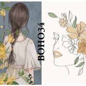 Lineart LA-BOHO34 Pirinç Dekupaj Kağıdı