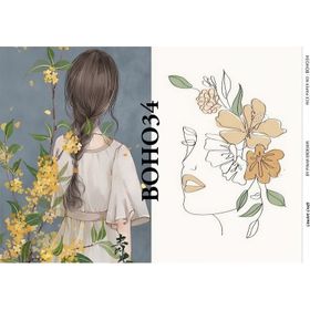 Lineart LA-BOHO34 Pirinç Dekupaj Kağıdı
