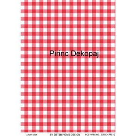 Lineart LA-GINGHAM10 Pirinç Dekupaj Kağıdı
