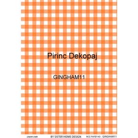 Lineart LA-GINGHAM11 Pirinç Dekupaj Kağıdı