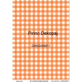 Lineart LA-GINGHAM11 Pirinç Dekupaj Kağıdı
