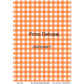 Lineart LA-GINGHAM11 Pirinç Dekupaj Kağıdı
