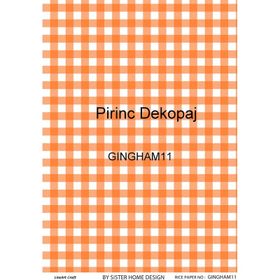 Lineart LA-GINGHAM11 Pirinç Dekupaj Kağıdı