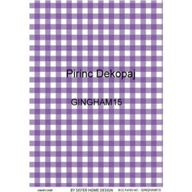 Lineart LA-GINGHAM15 Pirinç Dekupaj Kağıdı