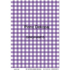 Lineart LA-GINGHAM15 Pirinç Dekupaj Kağıdı