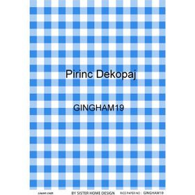 Lineart LA-GINGHAM19 Pirinç Dekupaj Kağıdı