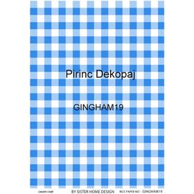 Lineart LA-GINGHAM19 Pirinç Dekupaj Kağıdı