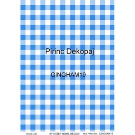 Lineart LA-GINGHAM19 Pirinç Dekupaj Kağıdı