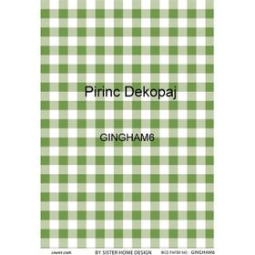 Lineart LA-GINGHAM6 Pirinç Dekupaj Kağıdı