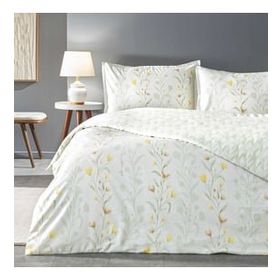 Linens Allday Bliss Pamuk Saten Beyaz 200x220 cm Çift Kişilik Nevresim Takımı