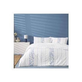 Linens Allday Pearl Pamuk Saten Mavi Tek Kişilik Nevresim Takımı