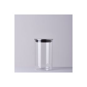 Linens Basic Cam Metal Kapak 10x10x17 cm Kavanoz