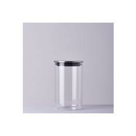 Linens Basic Cam Metal Kapak 10x10x17 cm Kavanoz