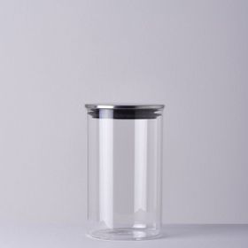 Linens Basic Cam Metal Kapak 10x10x17 cm Kavanoz