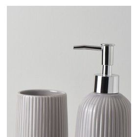 Linens Blanc Gri Banyo Seti