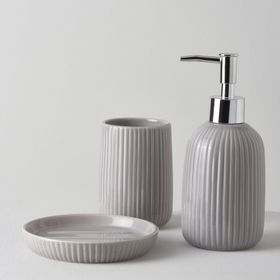 Linens Blanc Gri Banyo Seti