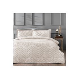 Linens Borneo Taş Çift Kişilik Yatak Örtüsü Seti