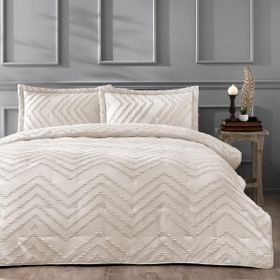 Linens Borneo Taş Çift Kişilik Yatak Örtüsü Seti