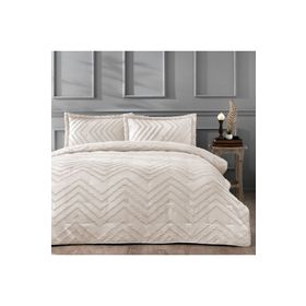 Linens Borneo Taş Çift Kişilik Yatak Örtüsü Seti