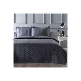 Linens Gardenia Antrasit Çift Kişilik Yatak Örtüsü Seti