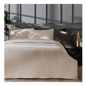 Linens Gardenia Bej Çift Kişilik Yatak Örtüsü Seti
