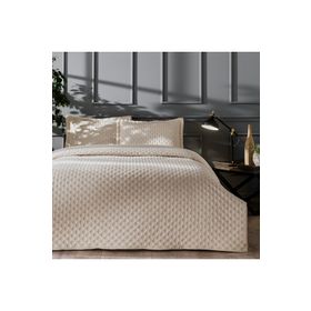 Linens Gardenia Bej Çift Kişilik Yatak Örtüsü Seti
